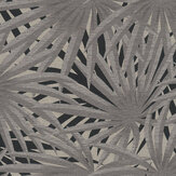Palm Leaf Wallpaper - Charcoal - by Metropolitan Stories. Click for more details and a description.