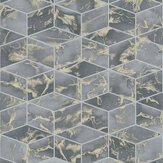 Cube  Wallpaper - Charcoal - by Metropolitan Stories. Click for more details and a description.