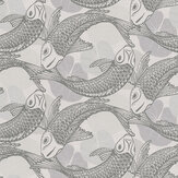 Coy Wallpaper - Light Grey - by Metropolitan Stories. Click for more details and a description.