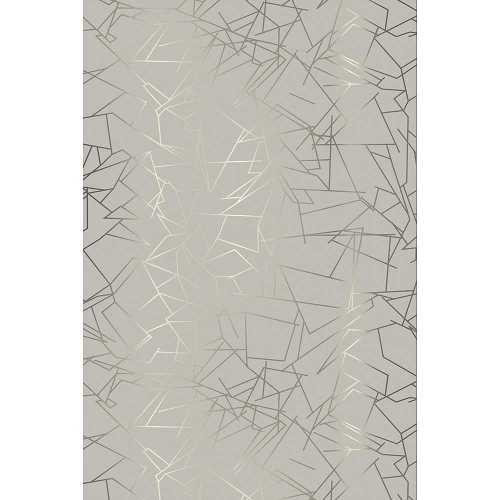Angles  Wallpaper - Pewter / Limestone - by Erica Wakerly