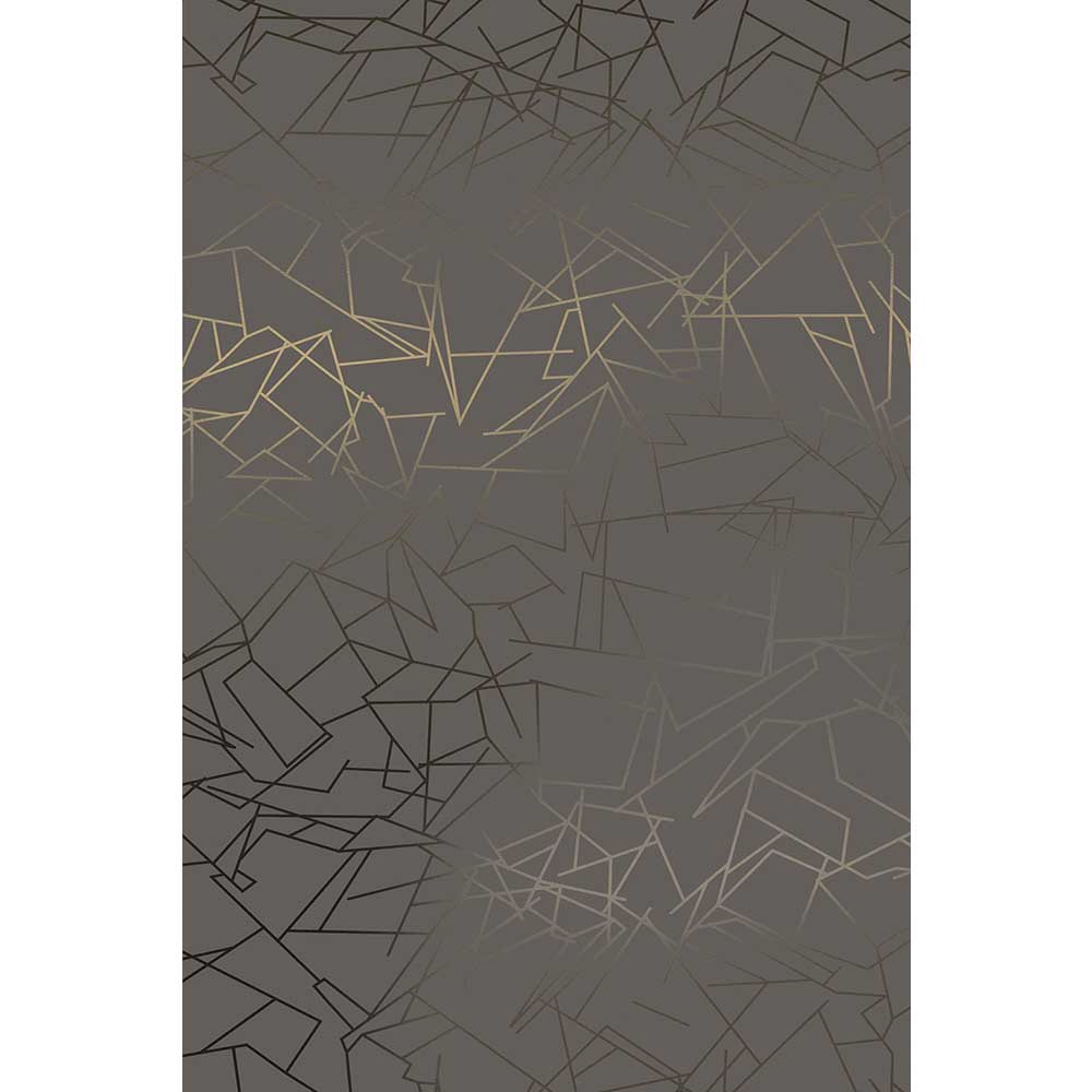 Angles  Wallpaper - Bronze / Cocoa Brown - by Erica Wakerly