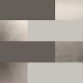 Block  Wallpaper - Bronze / Limestone / Cocoa Brown - by Erica Wakerly. Click for more details and a description.