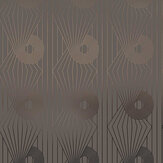 Mini Spiral Wallpaper - Bronze / Cocoa Brown - by Erica Wakerly. Click for more details and a description.