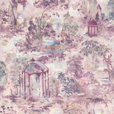 Papier peint Pavilion - Rose - 1838 Wallcoverings. Cliquez pour en savoir plus et lire la description.