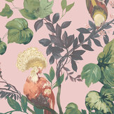 Papier peint Bird Sonnet - Rosé - 1838 Wallcoverings. Cliquez pour en savoir plus et lire la description.