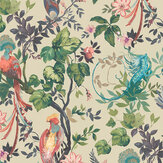 Bird Sonnet Mural - Lacquer - by 1838 Wallcoverings. Click for more details and a description.