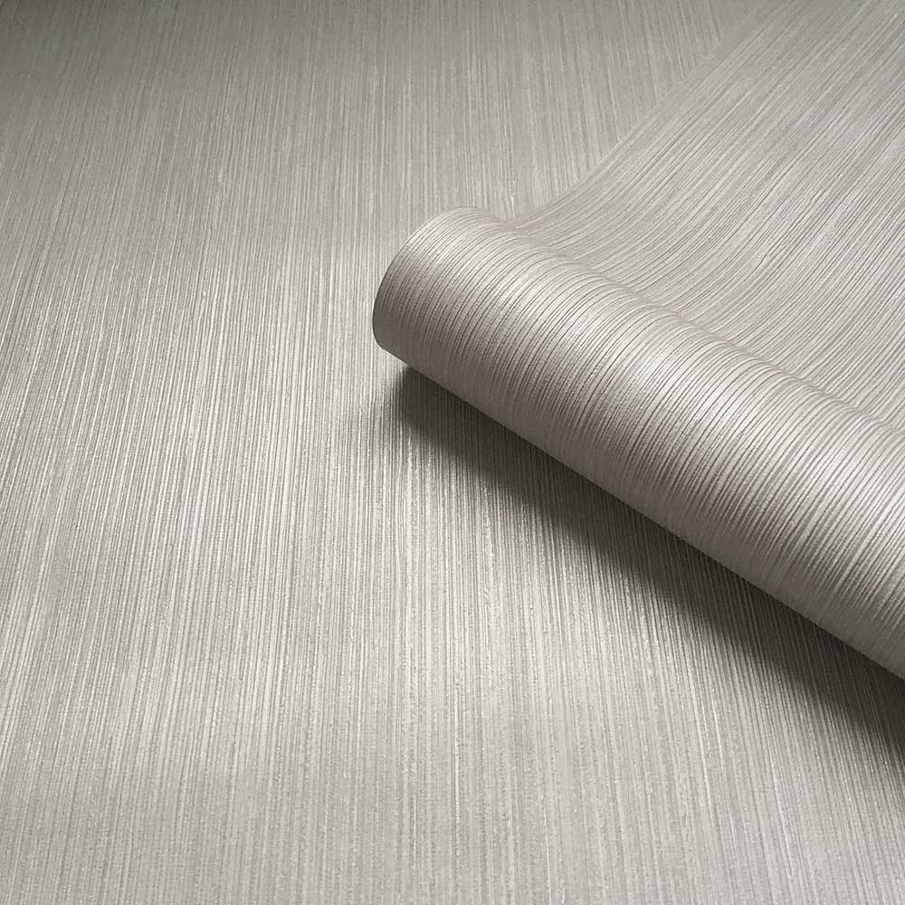 Amara Texture Wallpaper - Silver - by Albany