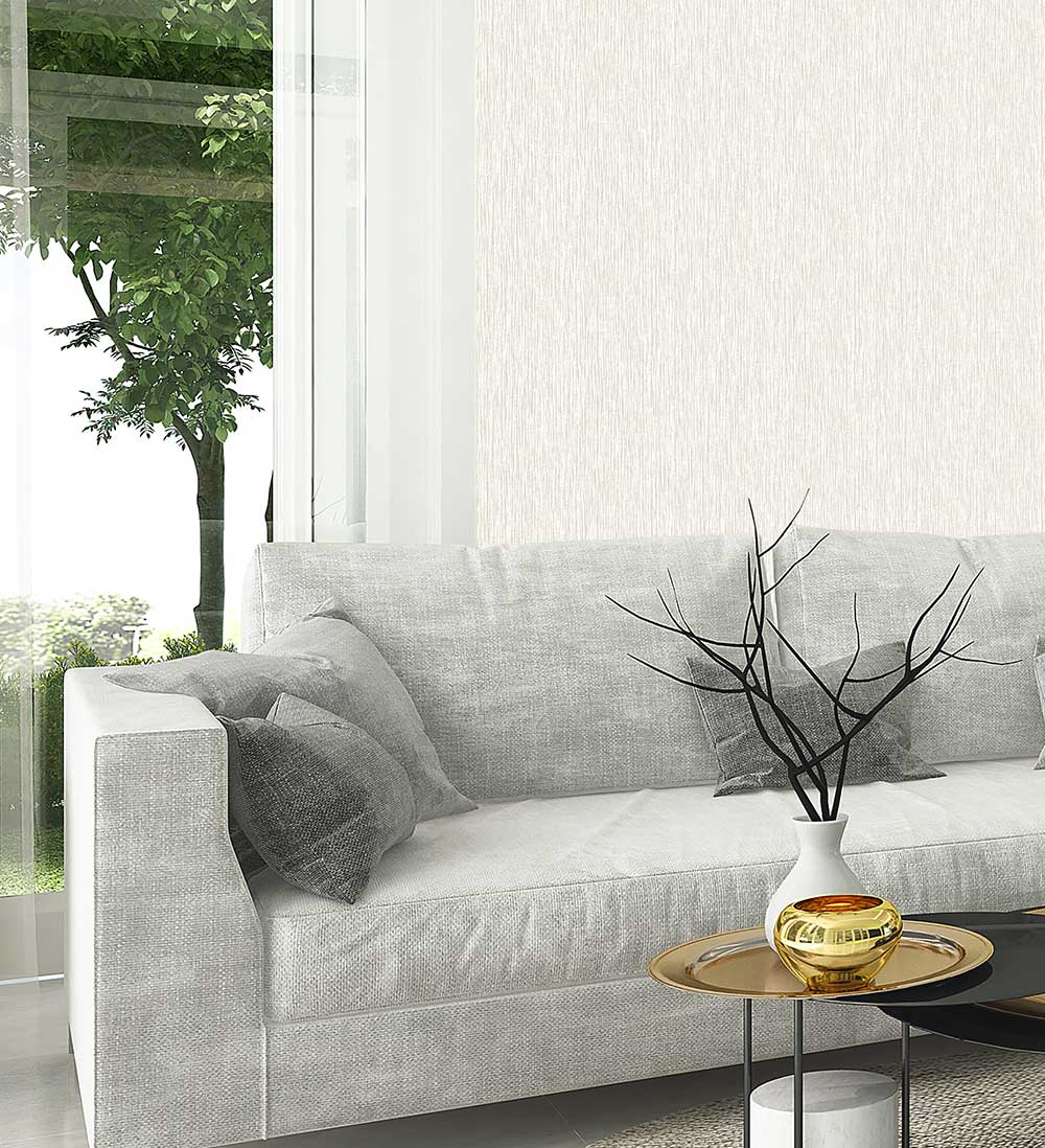 Amara Texture Wallpaper - Cream - by Albany