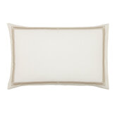 Andhara Pillowcase Pairs - Taupe and Cream - by Sanderson. Click for more details and a description.