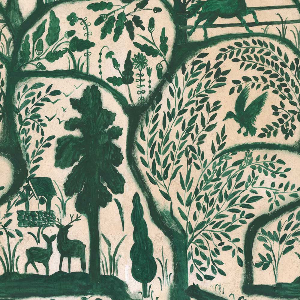 The Enchanted Woodland Mural - Green - by Mind the Gap