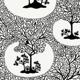 Magical Forest Wallpaper - Classic Black and White - by Sacha Walckhoff x Graham & Brown. Click for more details and a description.