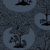 Magical Forest Wallpaper - Midnight - by Sacha Walckhoff x Graham & Brown. Click for more details and a description.