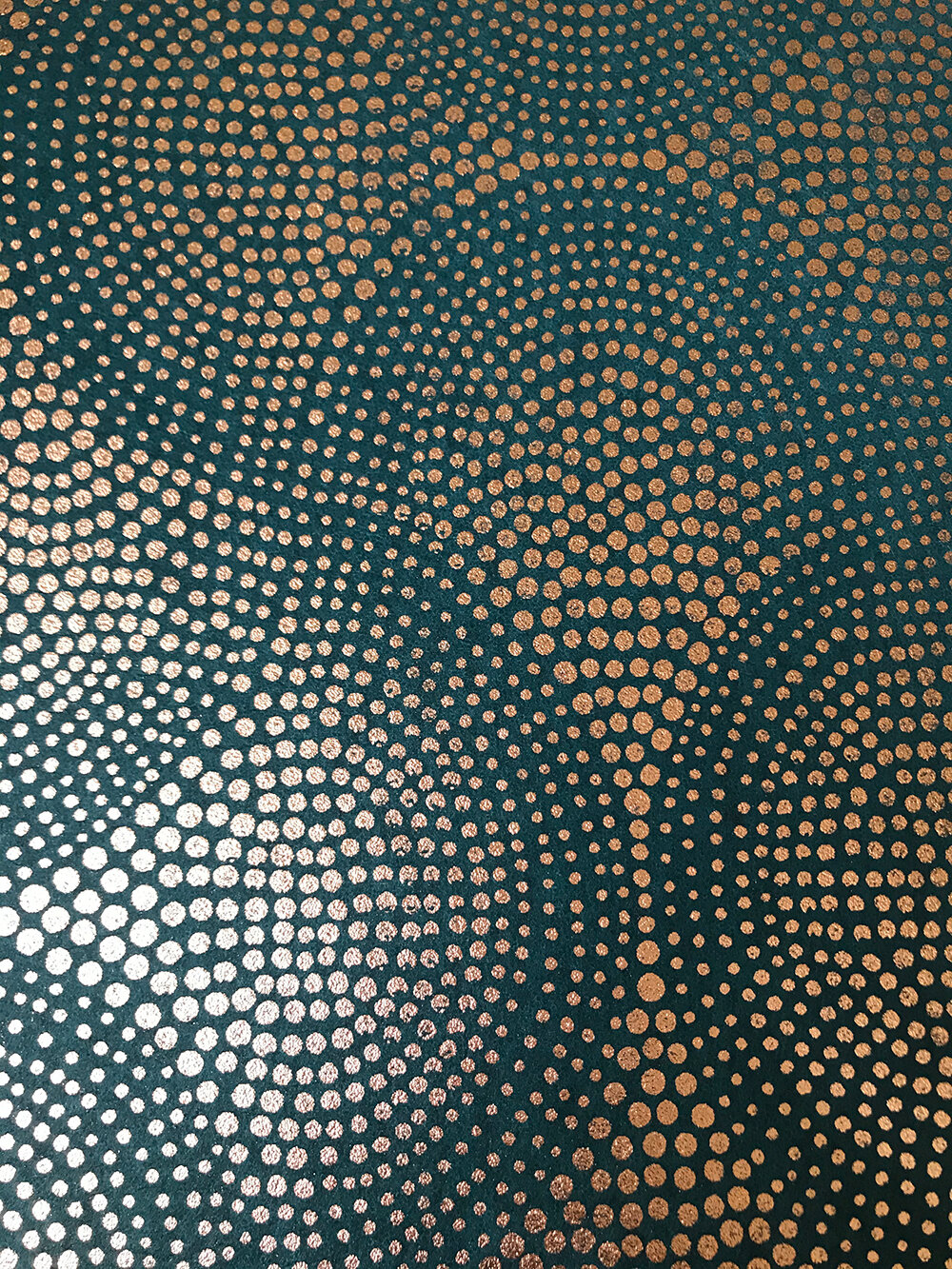 Uroko Wallpaper - Teal/ Copper - by Osborne & Little