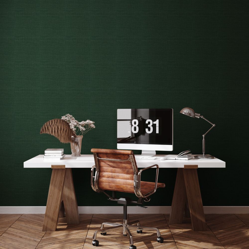 Design 3 Wallpaper - Vanille & Pistache Colour Story - Dark Green - by Coordonne