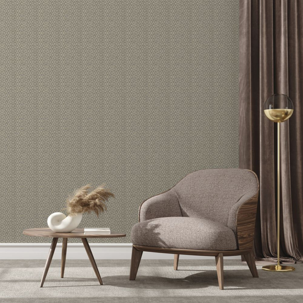 Design 16 Wallpaper - Mer & Nacre Colour Story - Grey - by Coordonne
