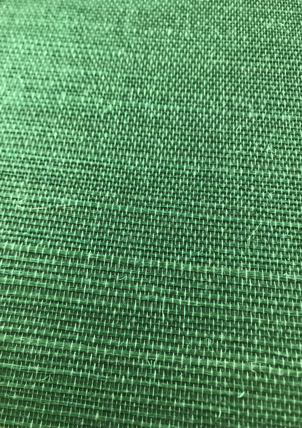 Kanoko Grasscloth Wallpaper - Emerald - by Osborne & Little