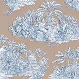 Pondichery Wallpaper - Taupe - by Manuel Canovas. Click for more details and a description.