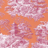 Nara Wallpaper - Abricot - by Manuel Canovas. Click for more details and a description.