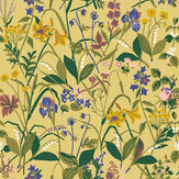 Ros och Lilja Wallpaper - Yellow - by Boråstapeter. Click for more details and a description.