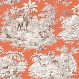 Bengale Wallpaper - Corail  - by Manuel Canovas. Click for more details and a description.