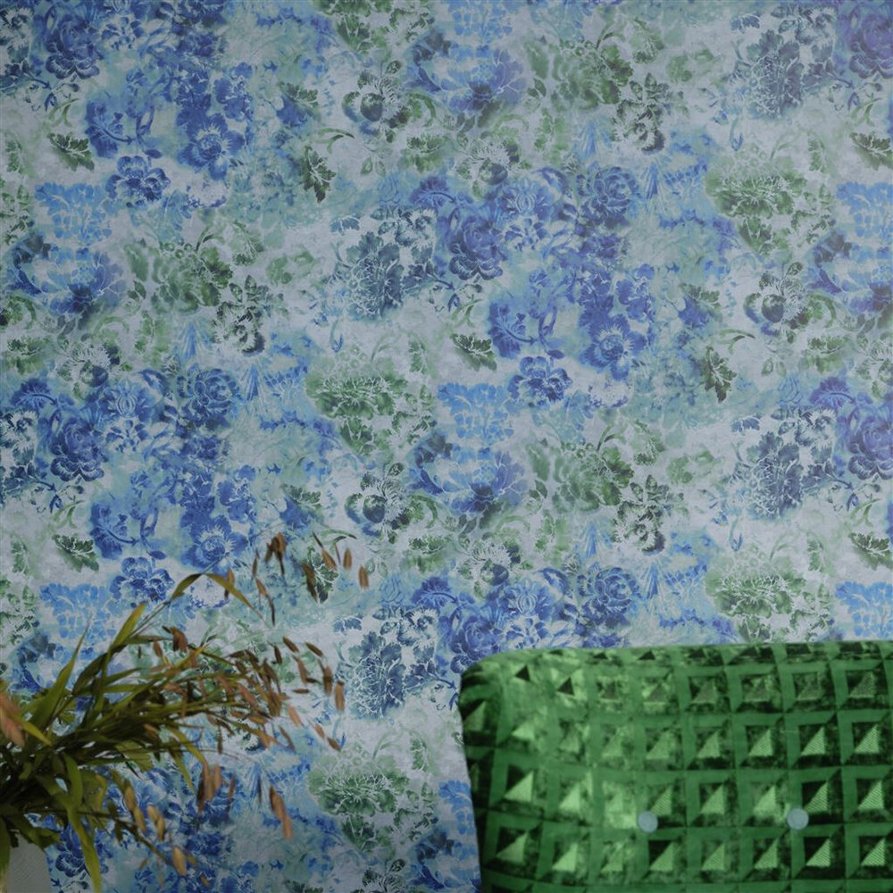 Tarbana  Wallpaper - Cobalt - by Designers Guild