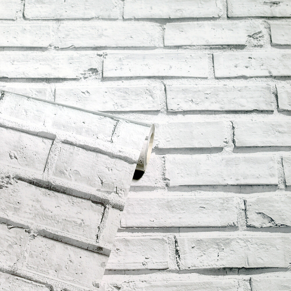 White Brick Wallpaper - by Arthouse