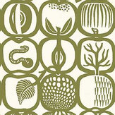 Fruktlada Wallpaper - Moss - by Boråstapeter. Click for more details and a description.