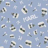 Ikonik Wallpaper - Blue - by Karl Lagerfeld. Click for more details and a description.
