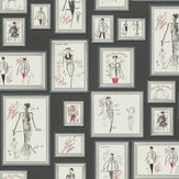 Sketch Wallpaper - Black - by Karl Lagerfeld. Click for more details and a description.