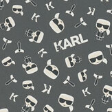 Ikonik Wallpaper - Black - by Karl Lagerfeld. Click for more details and a description.