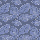 Fan Wallpaper - Navy - by Karl Lagerfeld. Click for more details and a description.
