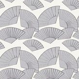 Fan Wallpaper - Light Grey - by Karl Lagerfeld. Click for more details and a description.