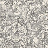 Florals Wallpaper - Black / White - by Eijffinger. Click for more details and a description.