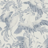Dancing Crane Wallpaper - Ink and Ivory - by Boråstapeter. Click for more details and a description.