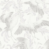 Dancing Crane Wallpaper - Sepia - by Boråstapeter. Click for more details and a description.
