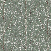 Korgpil wall panel Mural - Green - by Boråstapeter. Click for more details and a description.
