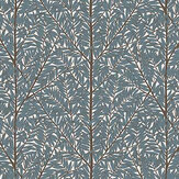 Korgpil wall panel Mural - Blue - by Boråstapeter. Click for more details and a description.