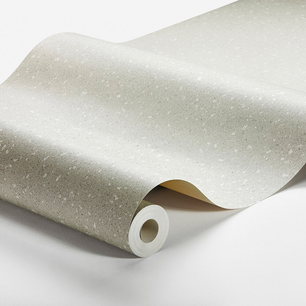 Washi Paper Wallpaper - Light Grey - by Boråstapeter
