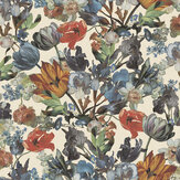 Blooms Wallpaper - Multi / Cream - by Eijffinger. Click for more details and a description.