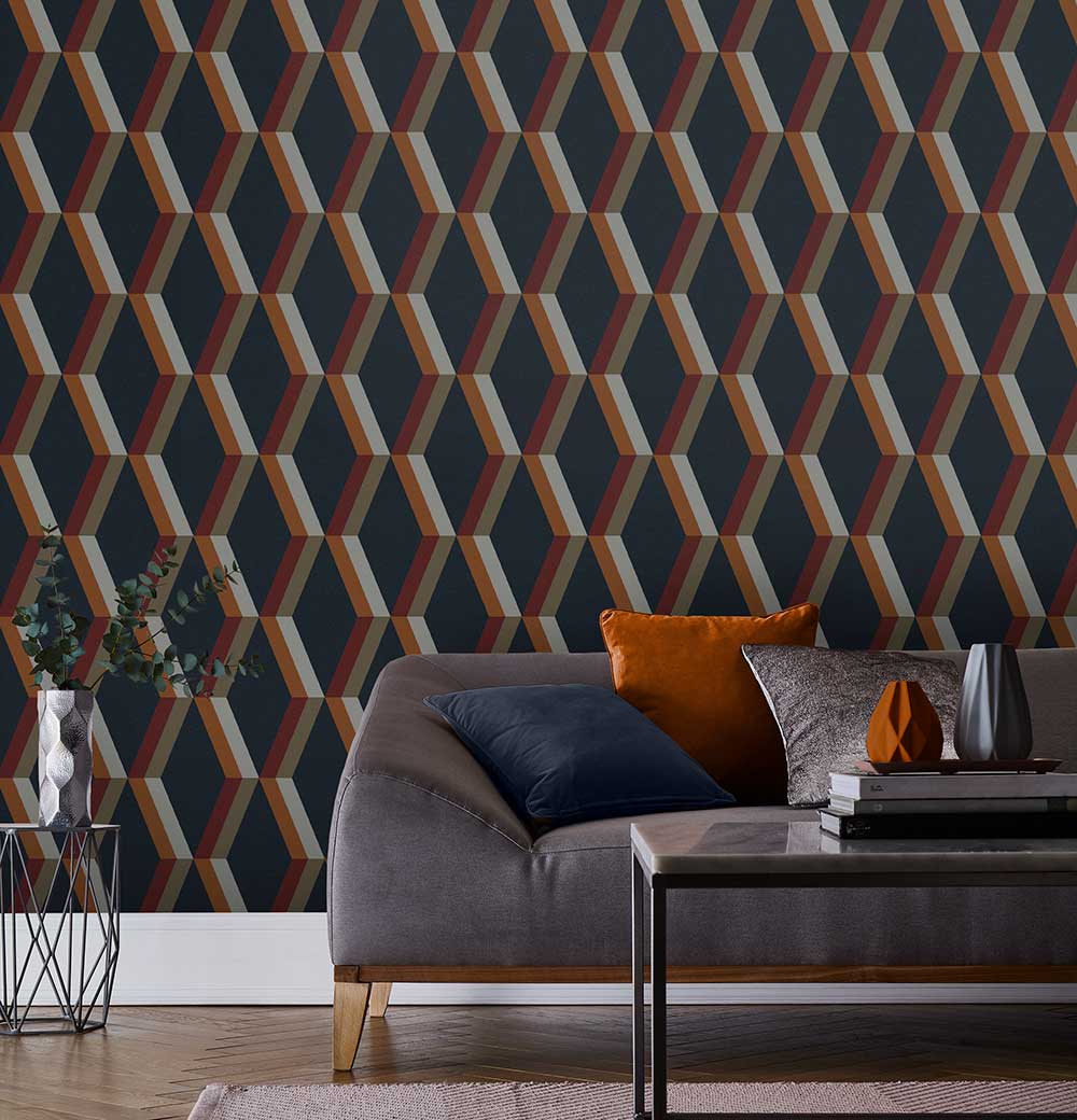 Cirque Wallpaper - Nuit - by Graham & Brown