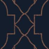Versailles Wallpaper - Navy - by Graham & Brown. Click for more details and a description.