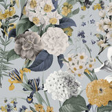 Glasshouse Flora Wallpaper - Sky - by Graham & Brown. Click for more details and a description.