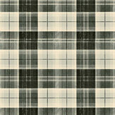 Country Plaid Wallpaper - Charcoal - by Mind the Gap. Click for more details and a description.