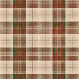 Country Plaid Wallpaper - Leather - by Mind the Gap. Click for more details and a description.