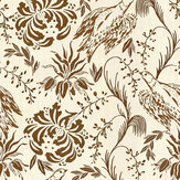 Folk Embroidery Wallpaper - Tobacco - by Mind the Gap. Click for more details and a description.