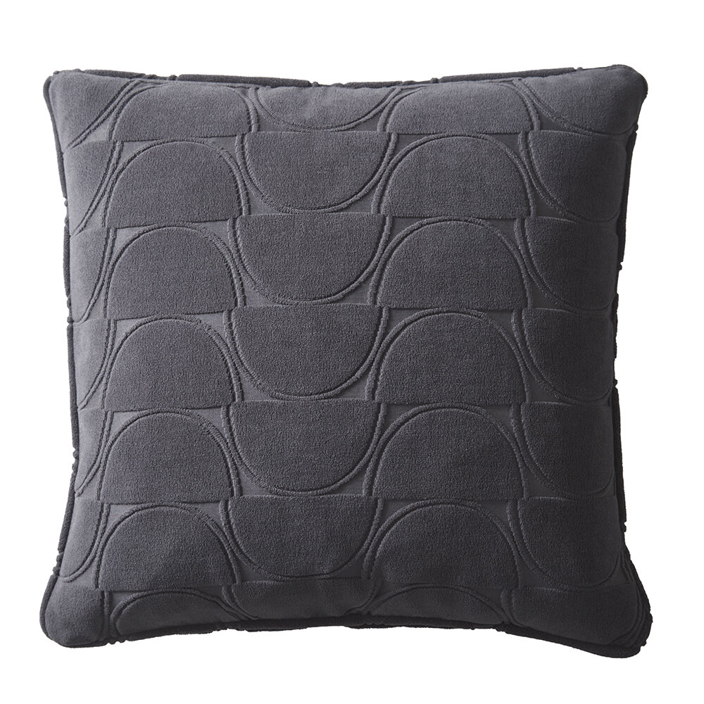 Lucca Cushion - Charcoal - by Studio G