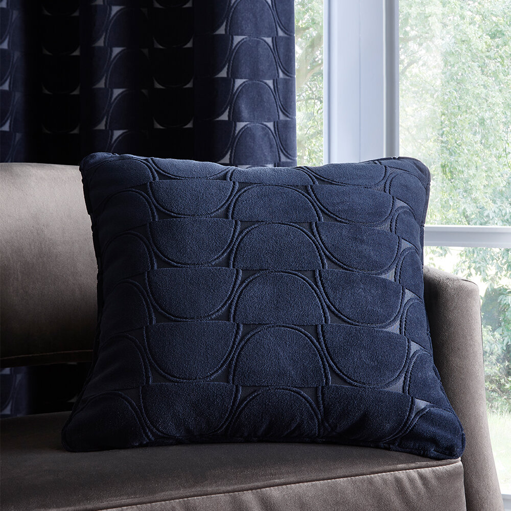 Lucca Cushion - Midnight - by Studio G
