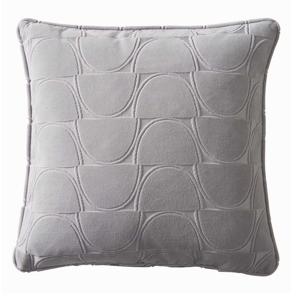 Lucca Cushion - Silver - by Studio G