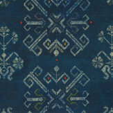 Roots Fabric - Blue - by Mind the Gap. Click for more details and a description.