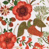 Szekely Folk Fabric - Red/ White/ Green - by Mind the Gap. Click for more details and a description.
